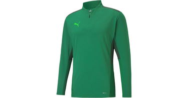 Pulover Puma teamCUP 1/4 Zip Sweatshirt Zelena | 65672805, 1