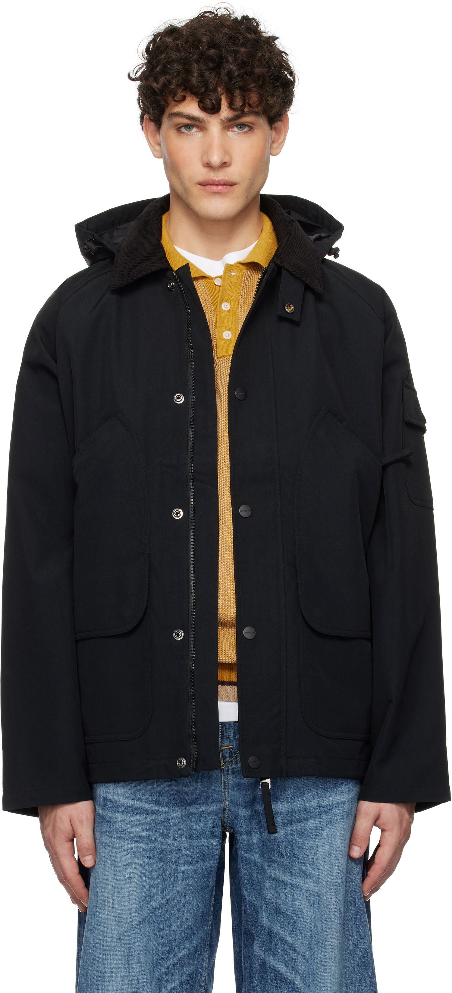 Parka Carhartt WIP Black Hooded Work Jacket Črna | I033871, 0