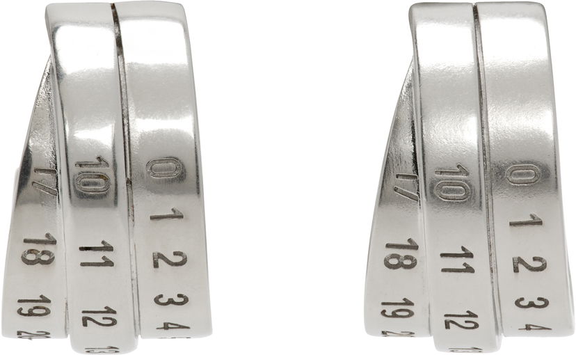 Uhani Maison Margiela MM6 Maison Margiela Numeric Earrings Kovinski | SM6VG0083 P6627