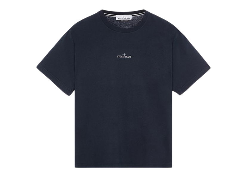 Majica Stone Island Short Sleeve 'Scratched Paint One' T-Shirt Dark Blue Črna | 80152RC89 - V0024