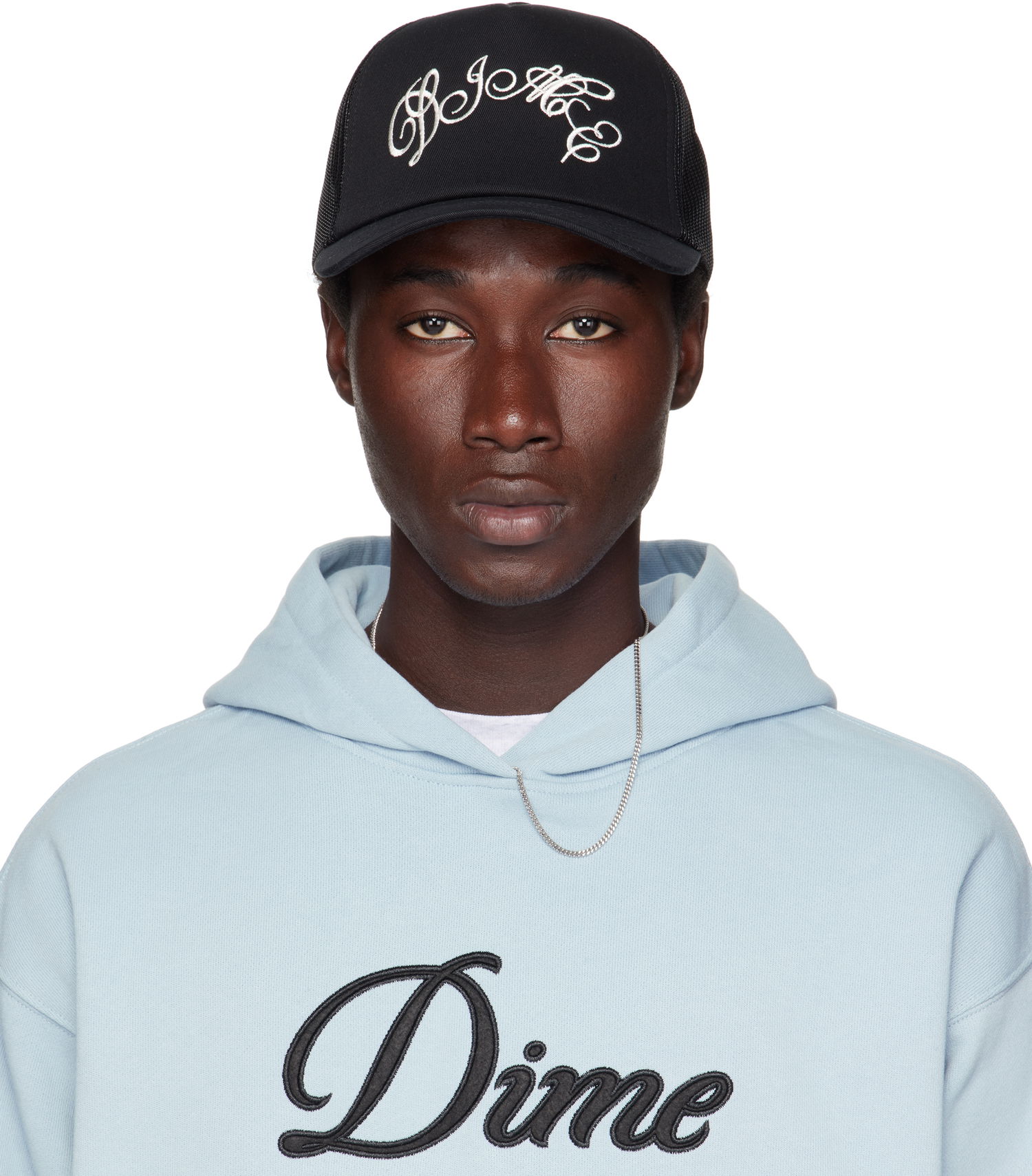Kapa Dime Dime Embroidered Fighter Trucker Cap Črna | DIMESU2521BLK, 0