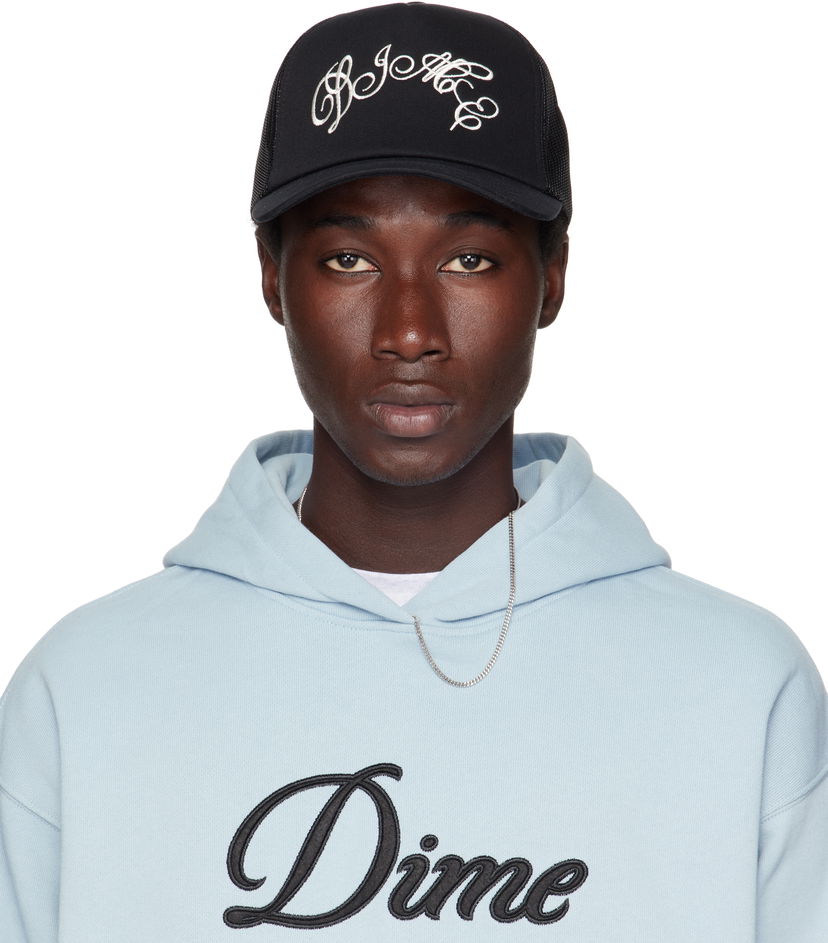 Kapa Dime Dime Embroidered Fighter Trucker Cap Črna | DIMESU2521BLK