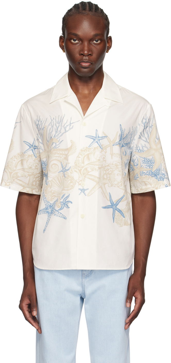 Srajce Versace White Barocco Sea Shirt Bela | 1015699_1A11026