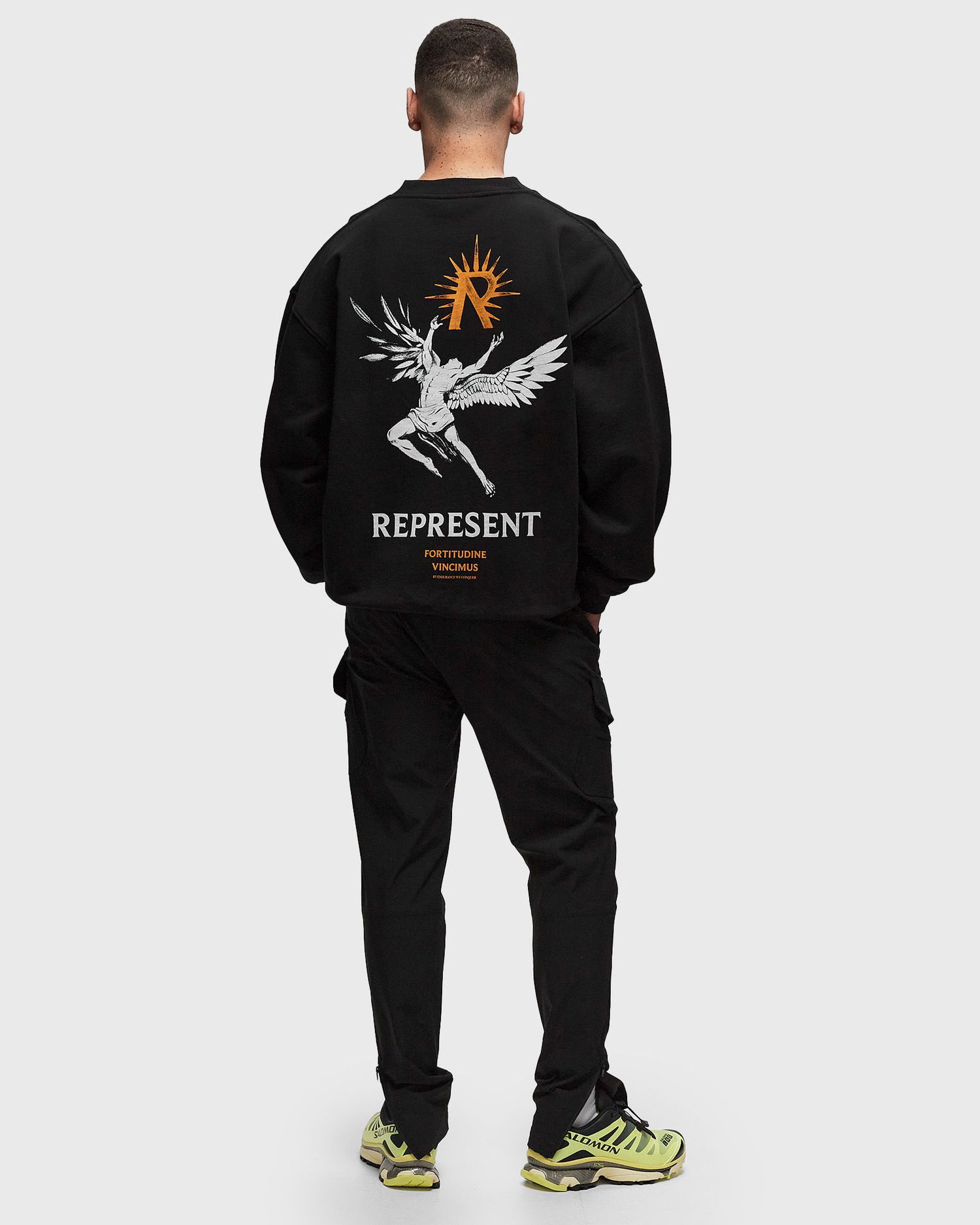 Pleteni pulover Represent Clo Represent ICARUS SWEATER Črna | MLM469-01, 1