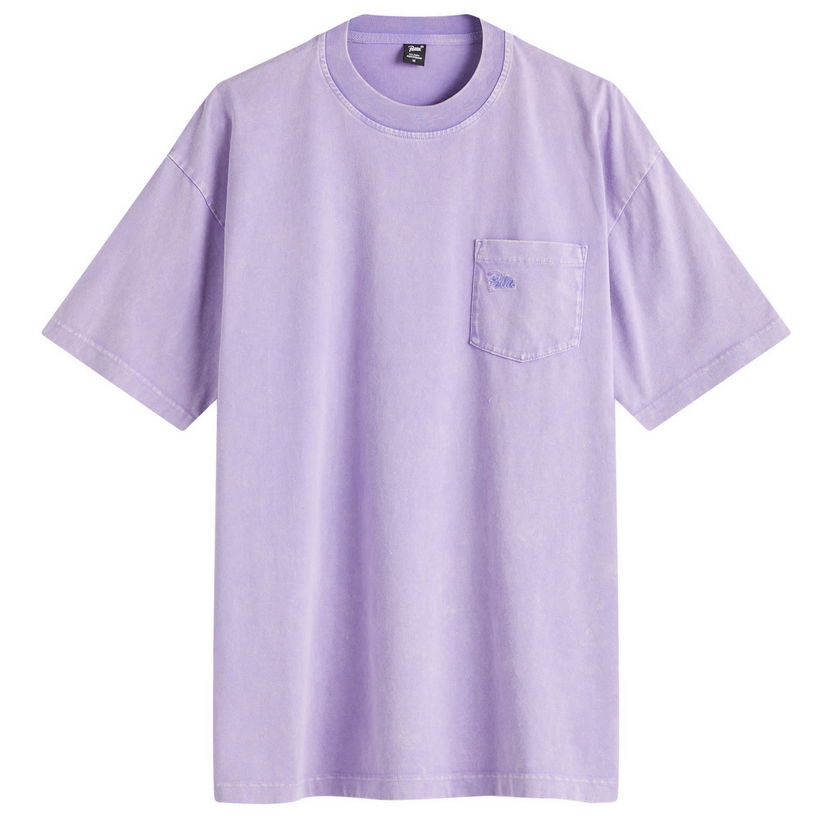 Majica Patta Patta Basic Washed Pocket T-Shirt Lila | POC-BS25-1000-290-0022-175