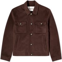 Jakna Nanushka Rhys Wool Overshirt Rjava | NM23PFOW00878, 1