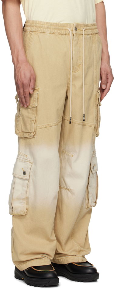 Cargo hlače Feng Chen Wang Feng Chen Wang Gradient Denim Cargo Pants Bež | FENG19TR22, 1