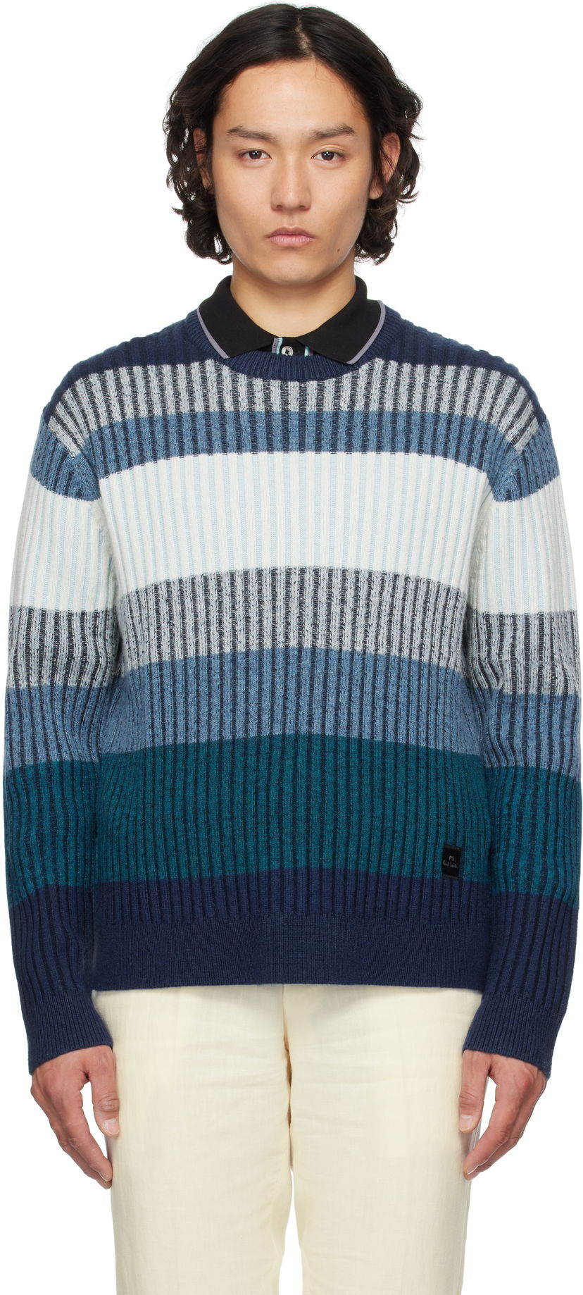 Pleteni pulover Paul Smith PS Paul Smith Striped Sweater Večbarvna | M2R-314Z-P22301-45