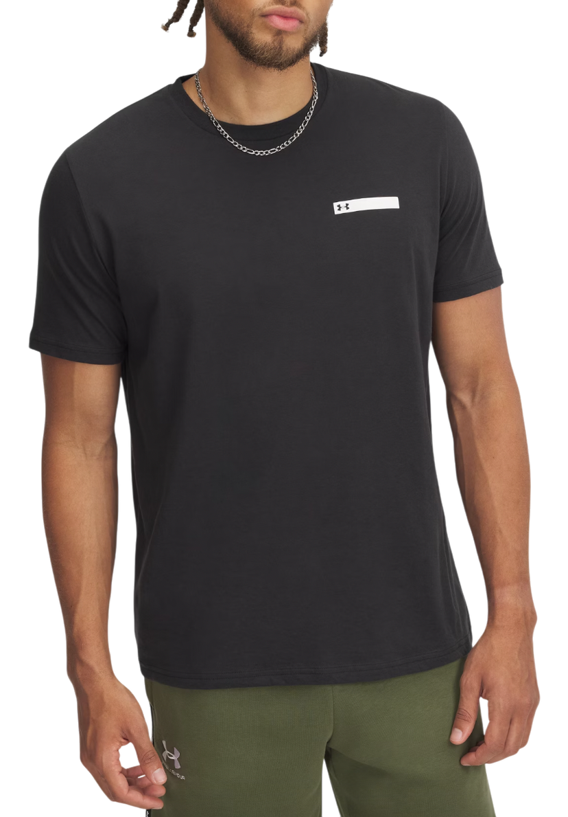 Majica Under Armour Strip Logo Short Sleeve T-Shirt Črna | 1390203-001