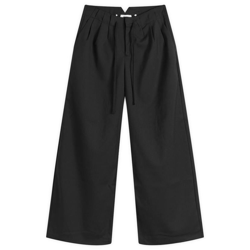 Hlače Entire Studios Cinch Wide Leg Trousers Črna | ES2546BL-BLACK