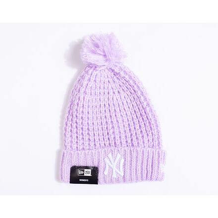 Beanie New Era MLB Womens Cosy Pom Beanie New York Yankees Digital Lavender / White One Size Lila | 60364287
