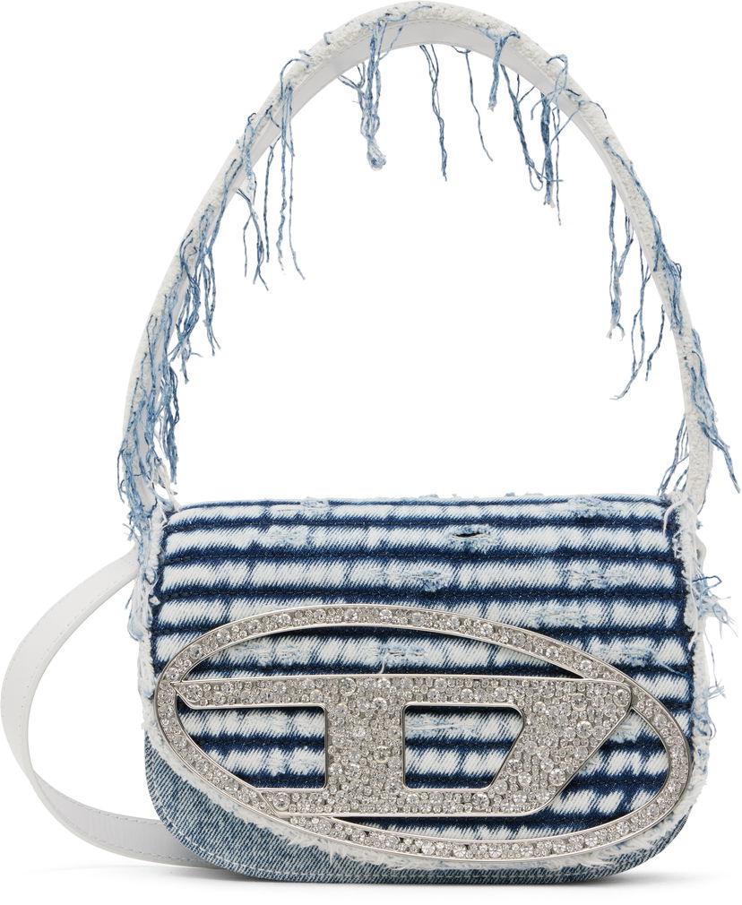 Torbica Diesel Diesel 1DR Denim Shoulder Bag Modra | X08396 P8040