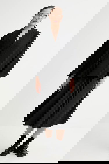 Krila KENZO Kenzo A-Line Midi Skirt Črna | FF62JU3169FI, 1