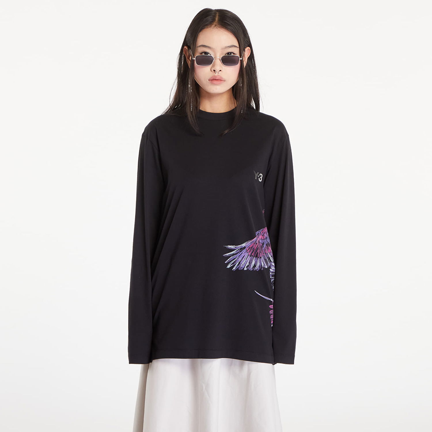 Majica Y-3 Graphic Long Sleeve Tee UNISEX Črna | IX5037, 0