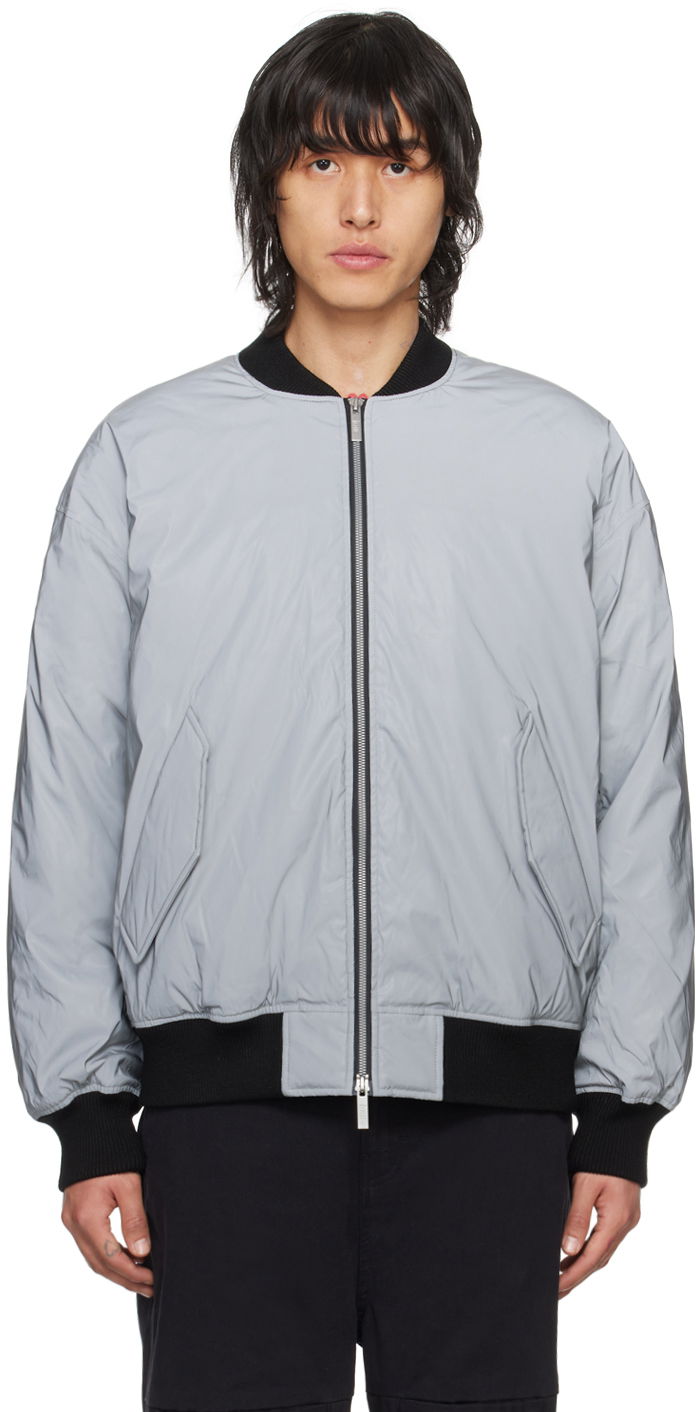 Bomber jakna izzue Reflective Down Bomber Jacket Siva | IZXDND7104F3LSVX