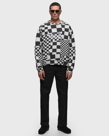 Pulover ERL 'Venice' Checkerboard Print Sweatshirt Siva | ERL08T023, 4