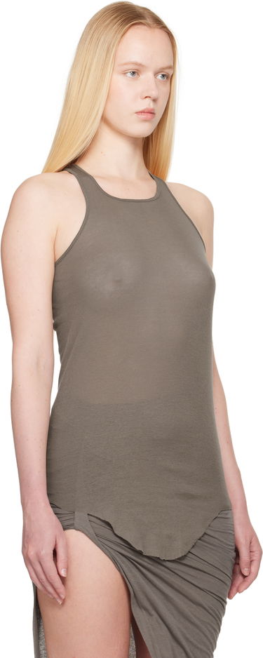 Majica brez rokavov Rick Owens Rick Owens Hollywood Basic Rib Tank Top Črna | RO01E7101 MR, 4