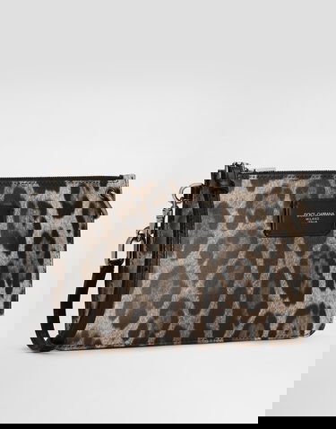 Potovalna torba Dolce & Gabbana Dolce & Gabbana Calfskin Leopard Print Toiletry Bag Večbarvna | BP3343A6519HY13M, 1