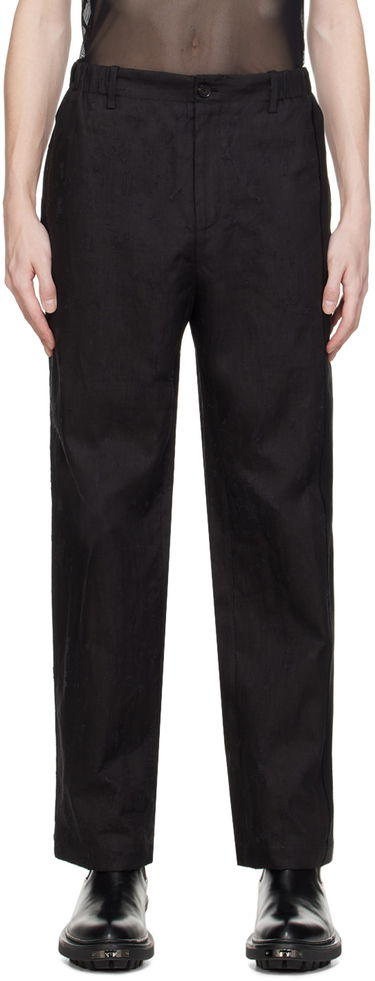 Hlače Feng Chen Wang Feng Chen Wang Raw Edge Trousers Črna | FUS17TR05, 0
