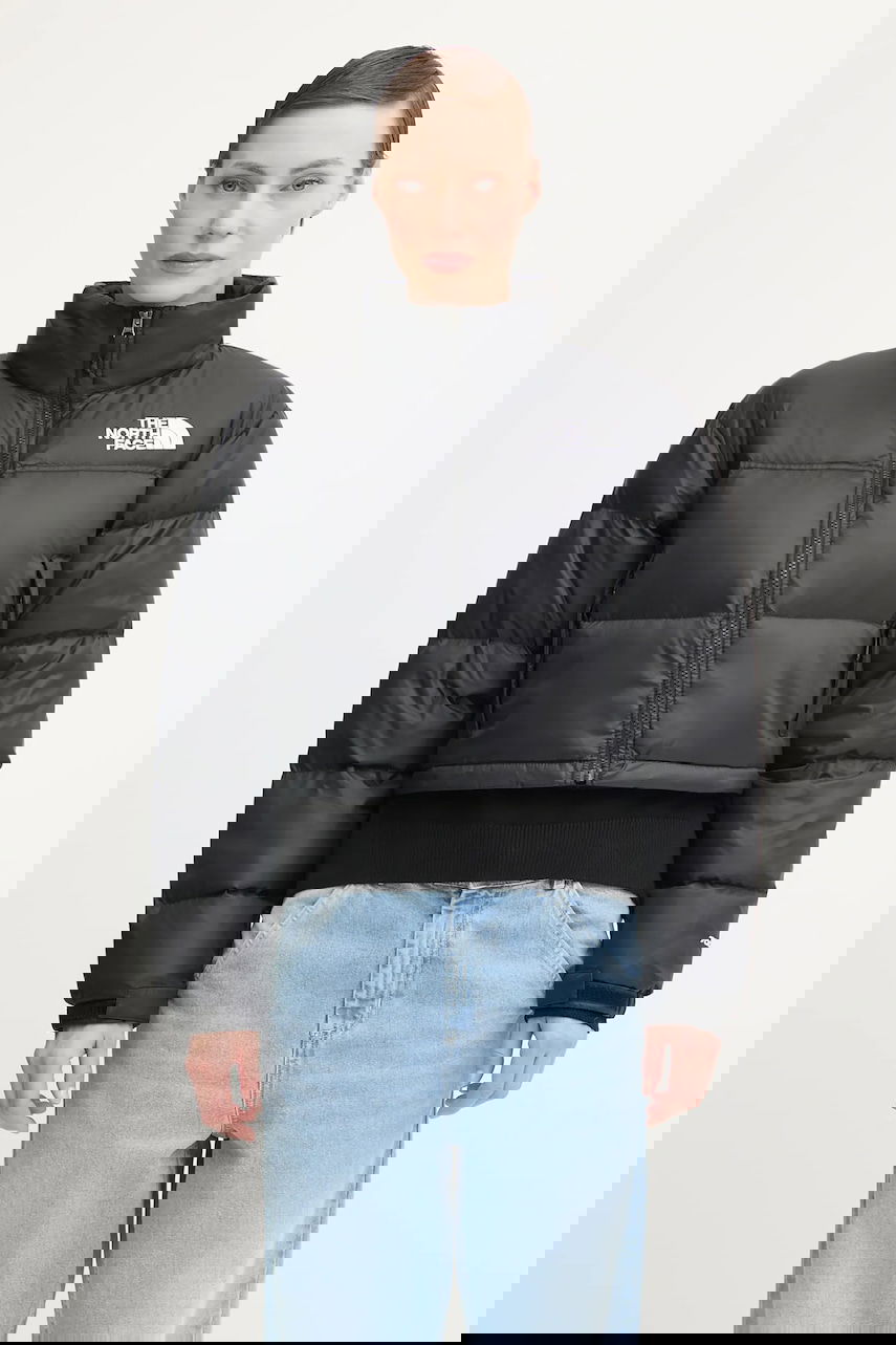 Puhovka The North Face The North Face Nuptse Cropped Puffer Jacket Črna | NF0A5GGEGOG1, 0