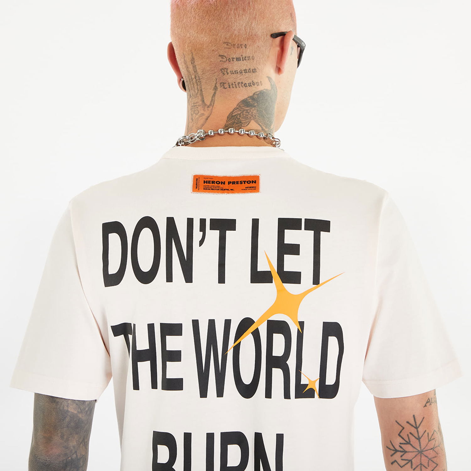 Majica HERON PRESTON 'Globe Burn' T-Shirt Roza | HMAA032F23JER0173010, 1