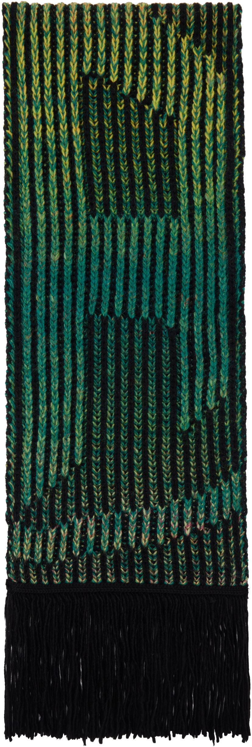 Šala Diesel Knitted Fringe Scarf Zelena | A14982-0QDAH-5KV