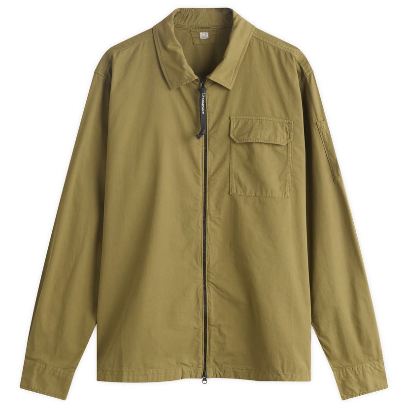 Srajce C.P. Company Zip Overshirt Zelena | 19CMOS705A-110143G-652