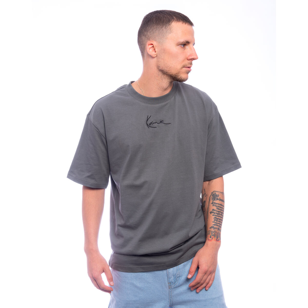 Majica Karl Kani Karl Kani Small Signature Essential Tee Siva | PD00008996, 0