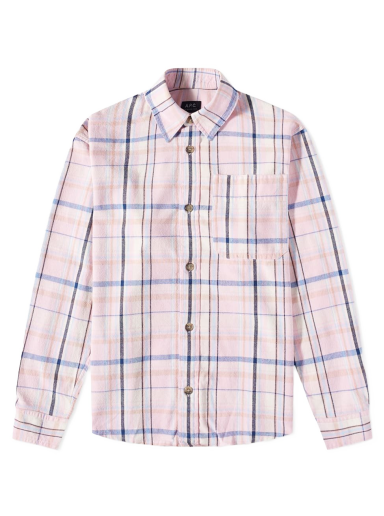 Jakna A.P.C. Basile Check Overshirt Roza | COGBX-H02709-FAA
