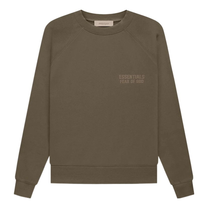 Pleteni pulover Fear of God Essentials by Fear Of God Crewneck Sweatshirt Zelena | FOG-FW22-407