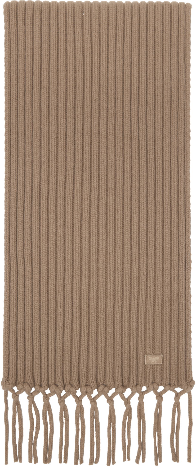 Šala Max Mara Weekend Max Mara Knitted Tassel Scarf Rjava | 2425746035600 MM12149