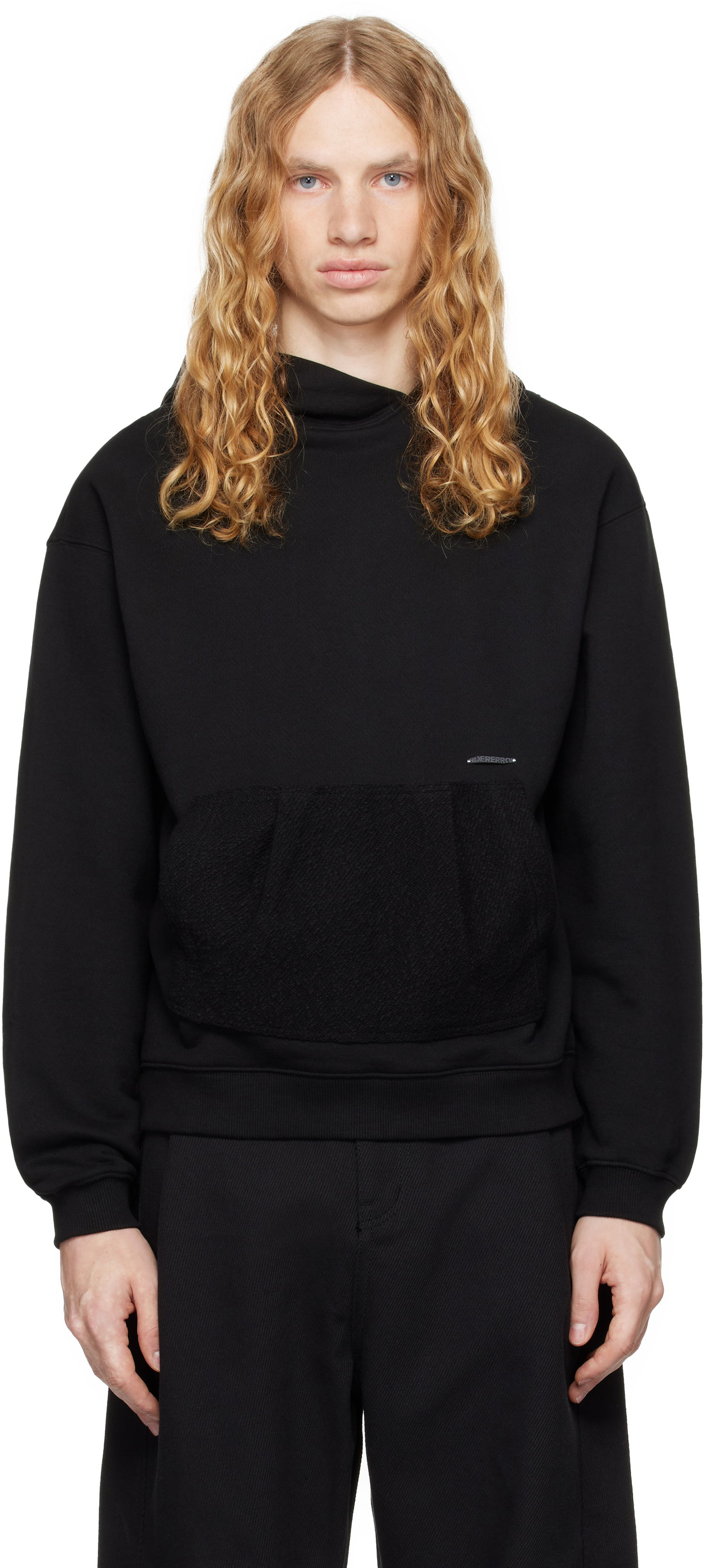 Pulover ADER ERROR Black Patch Pocket Hoodie Črna | BN01FWHD0106BK, 0