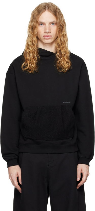Pulover ADER ERROR Black Patch Pocket Hoodie Črna | BN01FWHD0106BK, 0