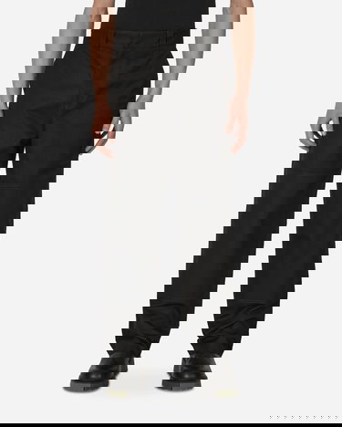 Hlače Off-White Diagonal Pocket Carpenter Pants Black Črna | OMCA207C99FAB001 1001, 0