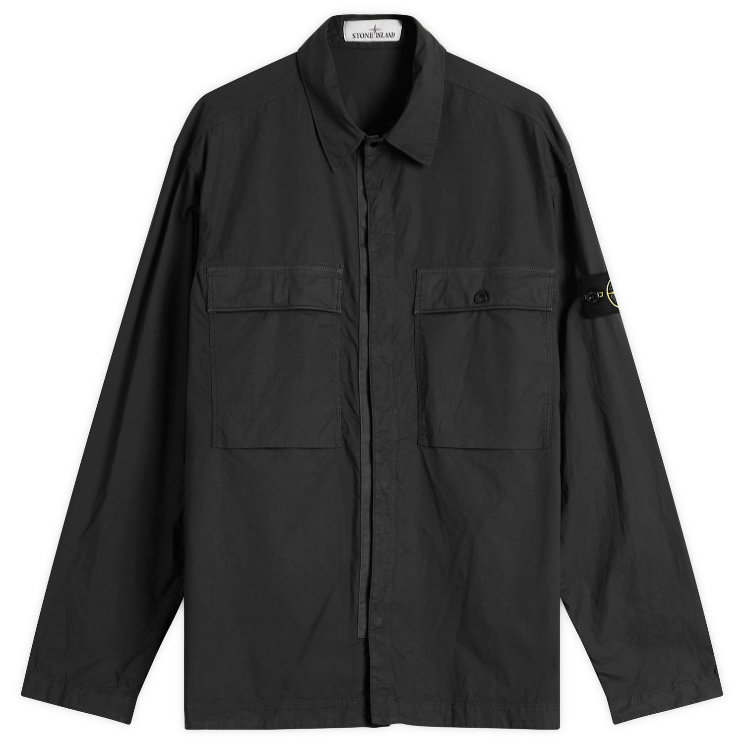 Srajce Stone Island Tela Paracadute Shirt Jacket, Size Large Črna | K1S151200015-V0029, 0