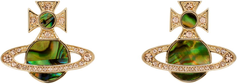 Uhani Vivienne Westwood Vivienne Westwood Rina Orb Earrings Zelena | 6201036D-02R898-