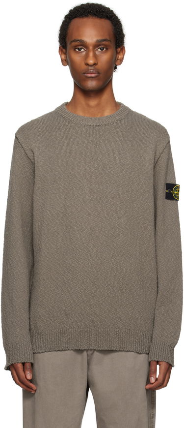 Pleteni pulover Stone Island Patch Sweater Siva | 8015562B1, 0