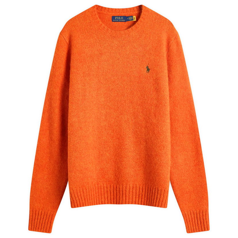 Pleteni pulover Polo by Ralph Lauren Standard Fit Alpaca Knit Sweater Oranžna | 710918805508