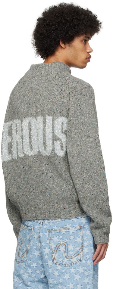 Pleteni pulover ERL ERL 'Dangerous' Knit Sweater Siva | ERL08N359, 2