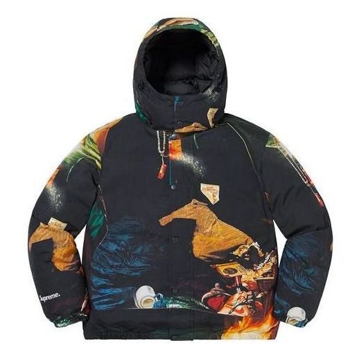 Puhovka Supreme Firecracker Graphic Print Puffer Jacket Črna | SUP-SS21-456