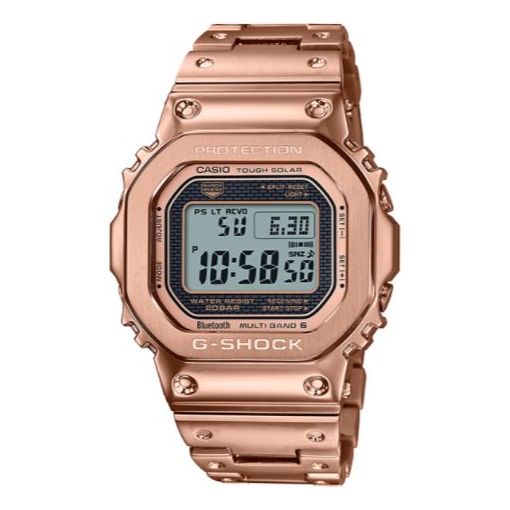 Ure CASIO G-Shock Full Metal Tough Solar Bluetooth Multi Band 6 Watch Kovinski | GMW-B5000GD-4