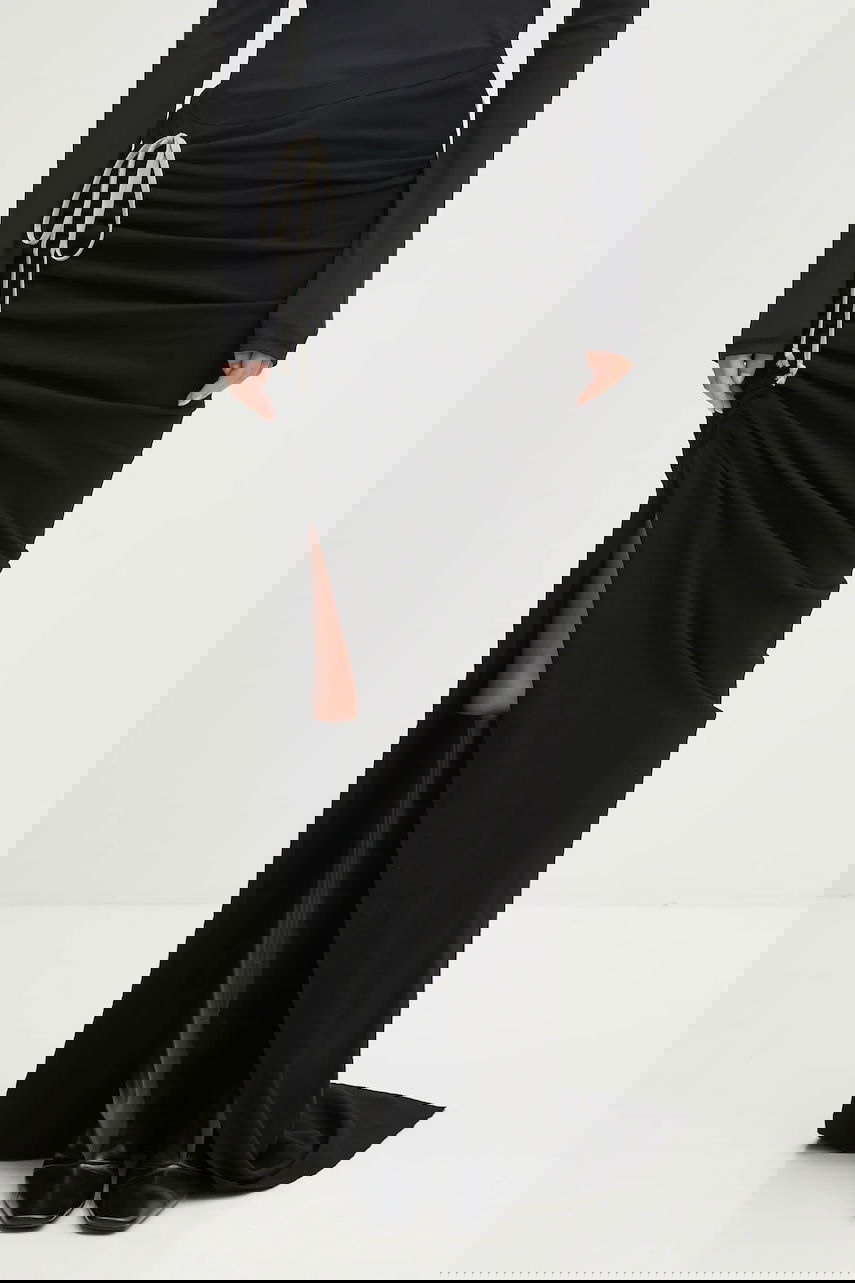 Krila Rick Owens Rick Owens DRKSHDW Soft Edfu Long Maxi Skirt Črna | DS02E7337.JDB, 0