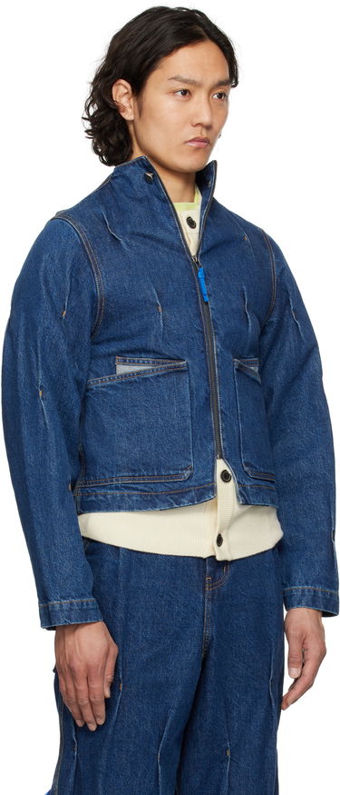 Jakna ADER ERROR ADER error 0108 Cropped Denim Jacket Modra | BO01SSJK0108BL, 1