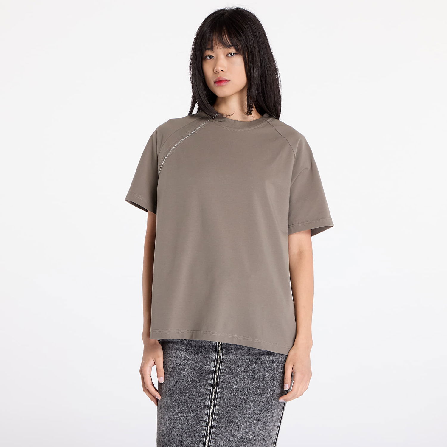 Majica HELIOT EMIL Sequence Zip T-Shirt Zelena | HE_M_09_090_DG23, 1
