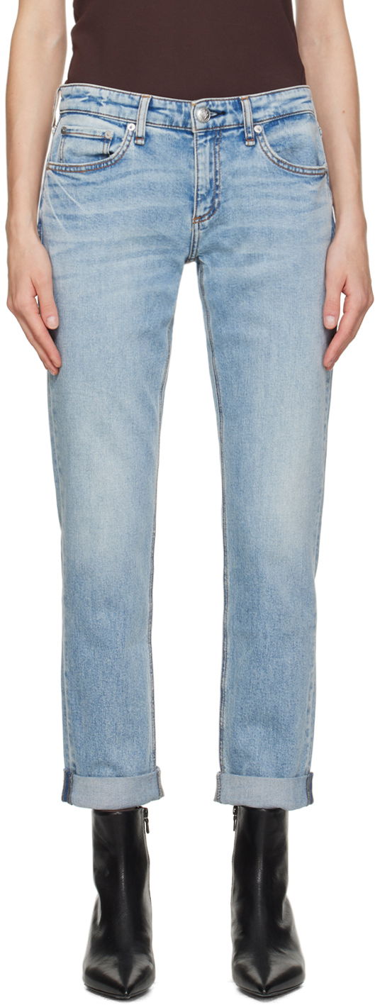 Kavbojke rag & bone Rag & Bone Dre Boyfriend Jeans Modra | WDD23H2678FUDA