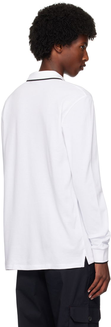 Polo majica Paul Smith PS Paul Smith Zebra Long Sleeve Polo Bela | M2R-142MZ-N21580-01, 2