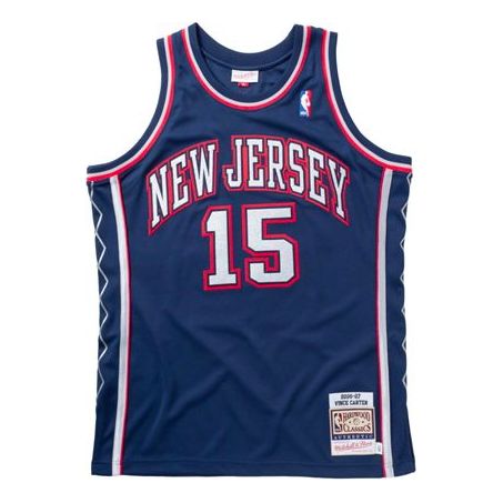 Dres Mitchell & Ness Mitchell & Ness New Jersey Nets Basketball Jersey Modra | AJY4AC19095-NJNNAVY06VCA