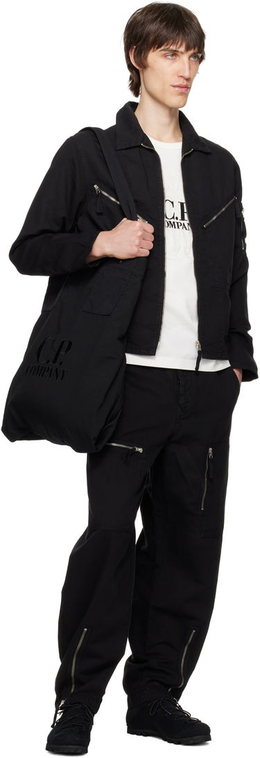 Cargo hlače C.P. Company C.P. Company Cotton Linen Cargo Pants Črna | 18CMPA104A-006273G, 3