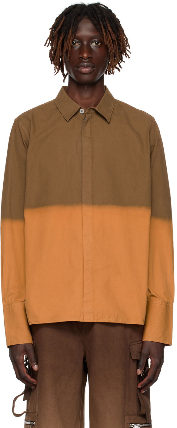 Srajce Dion Lee Sunfade Long Sleeve Shirt Oranžna | C5030R23