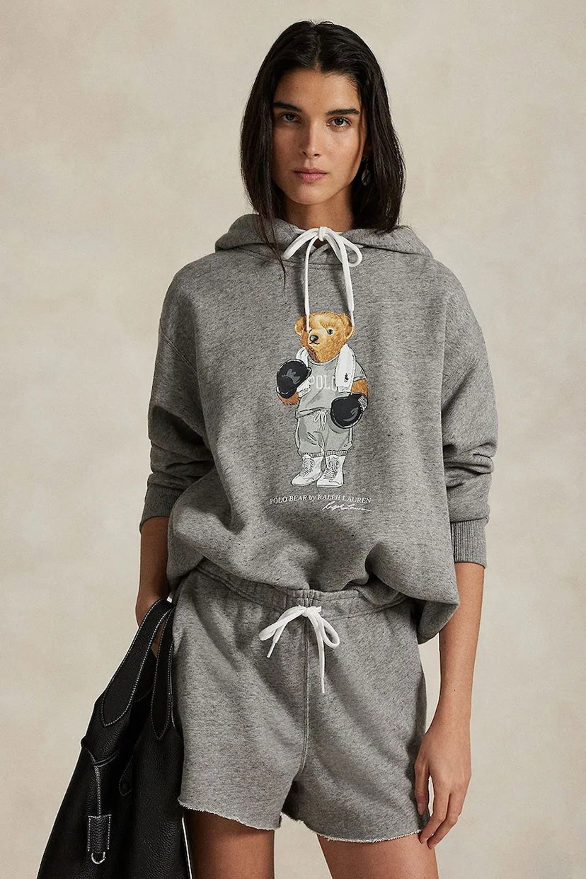 Pulover Polo by Ralph Lauren Polo Ralph Lauren Fleece Hoodie with Boxing Bear Siva | 211971713